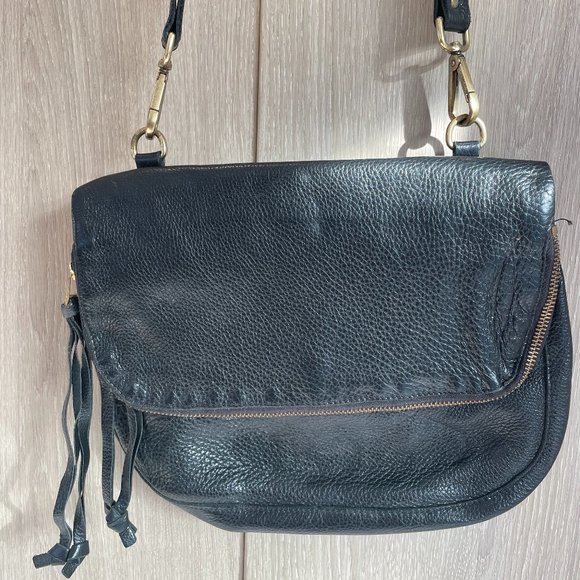 Roots Women's Leather Handbag - black - Picture 1 of 3